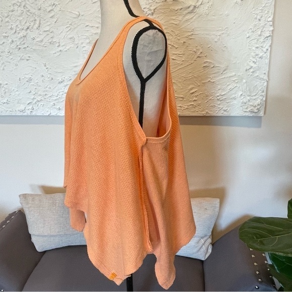 Free People Womens Sing La La Tank Top Orange Relaxed Fit Sz XS. - Picture 5 of 8